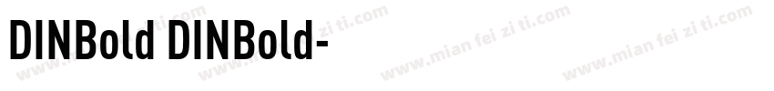 DINBold DINBold字体转换